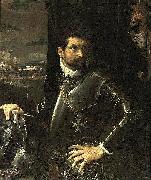Ludovico Carracci Portrait of Carlo Alberto Rati Opizzoni in Armour oil painting artist